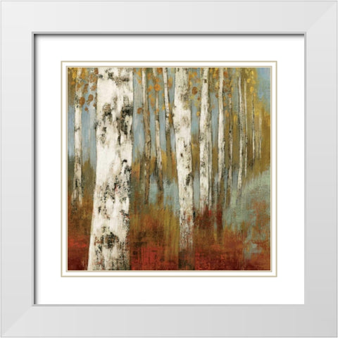 Along the Path II White Modern Wood Framed Art Print with Double Matting by Pearce, Allison