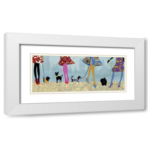 Quality Time I White Modern Wood Framed Art Print with Double Matting by Pearce, Allison