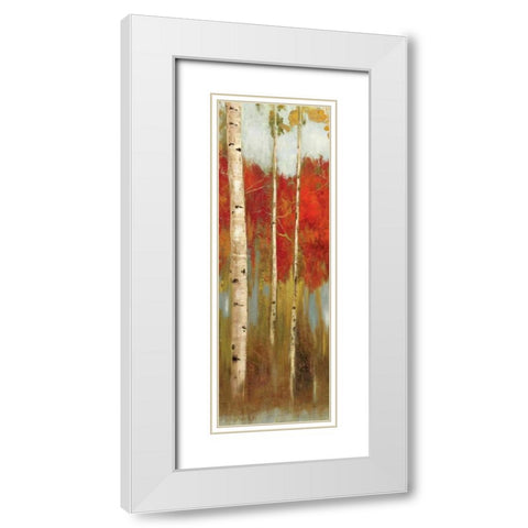 The Edge Lookout I White Modern Wood Framed Art Print with Double Matting by Pearce, Allison