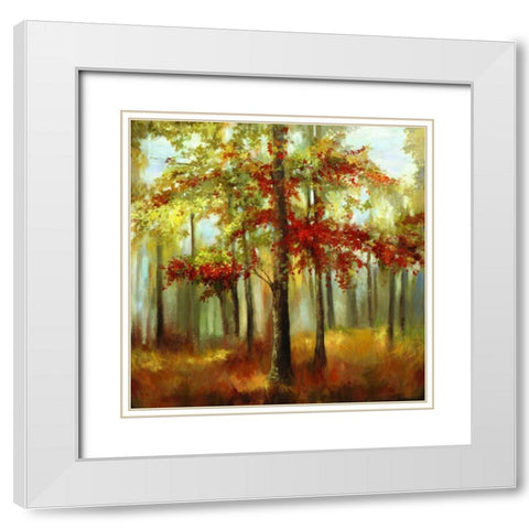 Soft Light White Modern Wood Framed Art Print with Double Matting by Pearce, Allison