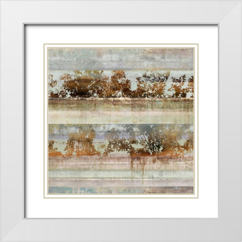 Inverse Memory I White Modern Wood Framed Art Print with Double Matting by PI Galerie
