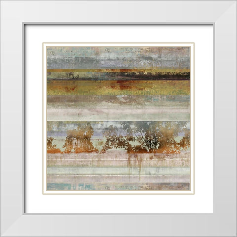 Inverse Memory II White Modern Wood Framed Art Print with Double Matting by PI Galerie