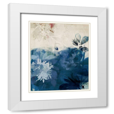Unquiet Stone II White Modern Wood Framed Art Print with Double Matting by PI Galerie