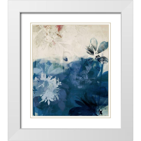 Unquiet Stone II White Modern Wood Framed Art Print with Double Matting by PI Galerie