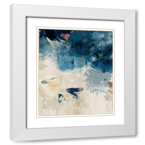 Unquiet Stone III White Modern Wood Framed Art Print with Double Matting by PI Galerie