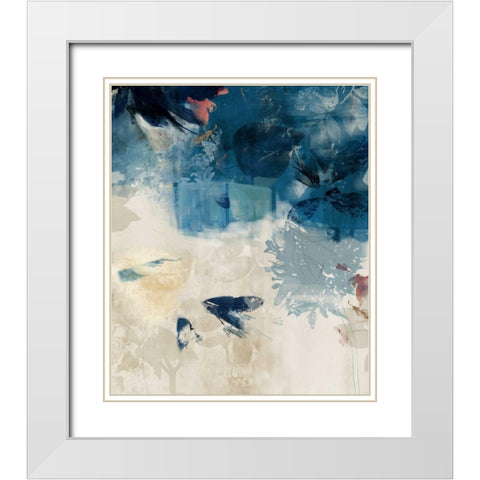 Unquiet Stone III White Modern Wood Framed Art Print with Double Matting by PI Galerie