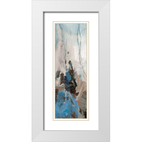 Infinite Currents I White Modern Wood Framed Art Print with Double Matting by PI Galerie