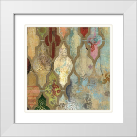 Infinite Currents II White Modern Wood Framed Art Print with Double Matting by PI Galerie