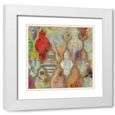 Infinite Currents III White Modern Wood Framed Art Print with Double Matting by PI Galerie
