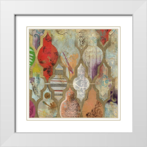 Infinite Currents III White Modern Wood Framed Art Print with Double Matting by PI Galerie