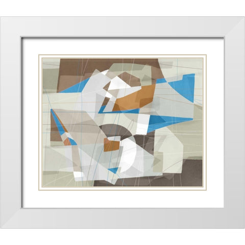 Somatic Beat II White Modern Wood Framed Art Print with Double Matting by PI Galerie