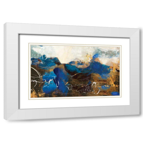 whimsical I White Modern Wood Framed Art Print with Double Matting by PI Galerie