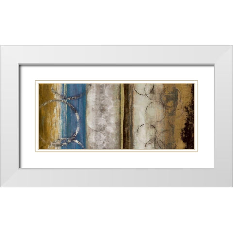 Modern Bouquet I White Modern Wood Framed Art Print with Double Matting by PI Galerie