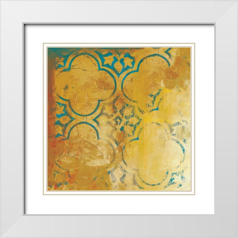 Dripping Roses  White Modern Wood Framed Art Print with Double Matting by PI Galerie