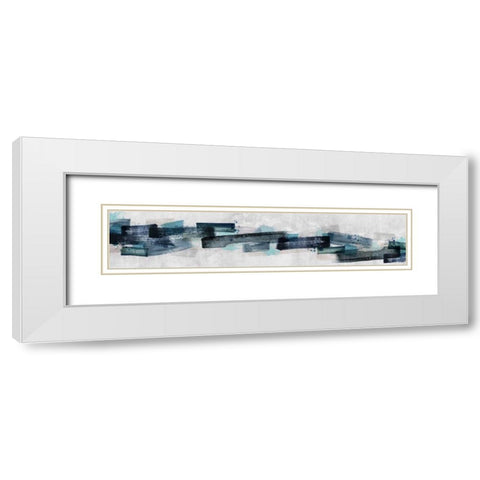 Watercolor Canada Map White Modern Wood Framed Art Print with Double Matting by PI Galerie