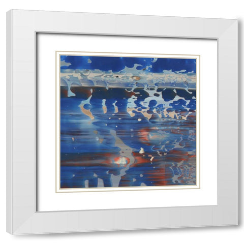 Squeeze I White Modern Wood Framed Art Print with Double Matting by PI Galerie