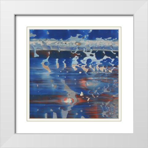 Squeeze I White Modern Wood Framed Art Print with Double Matting by PI Galerie