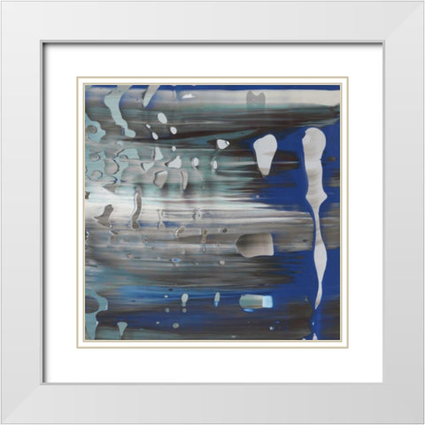 Squeeze II White Modern Wood Framed Art Print with Double Matting by PI Galerie