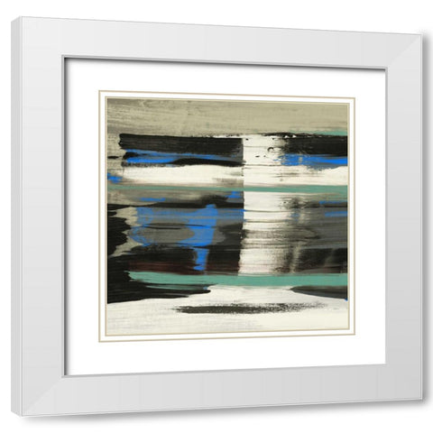 Squeeze III White Modern Wood Framed Art Print with Double Matting by PI Galerie