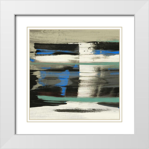 Squeeze III White Modern Wood Framed Art Print with Double Matting by PI Galerie
