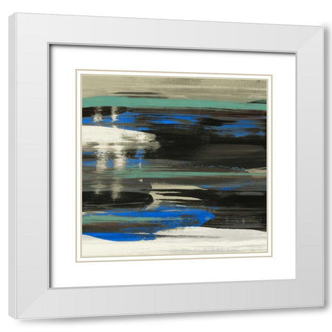 Squeeze IV White Modern Wood Framed Art Print with Double Matting by PI Galerie