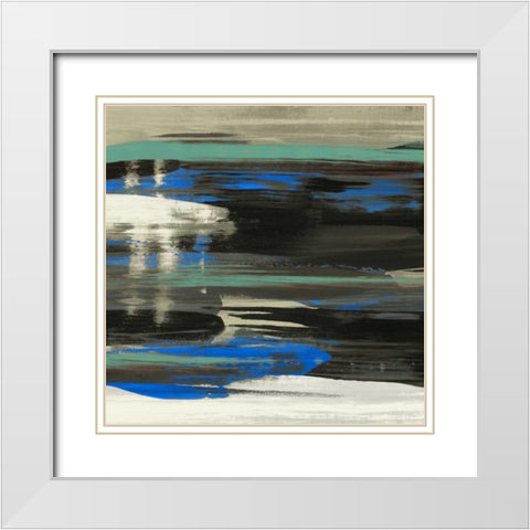 Squeeze IV White Modern Wood Framed Art Print with Double Matting by PI Galerie