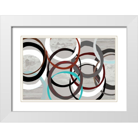 Alterior Motives I White Modern Wood Framed Art Print with Double Matting by PI Galerie