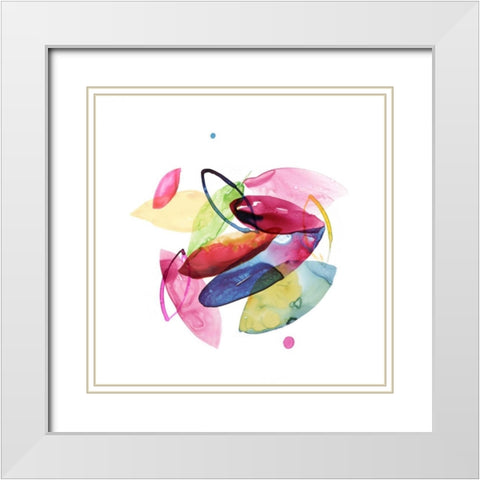 Swift II White Modern Wood Framed Art Print with Double Matting by PI Galerie