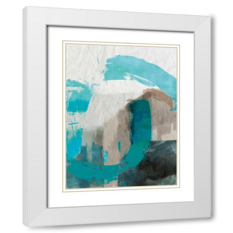 Sun Dune White Modern Wood Framed Art Print with Double Matting by PI Galerie