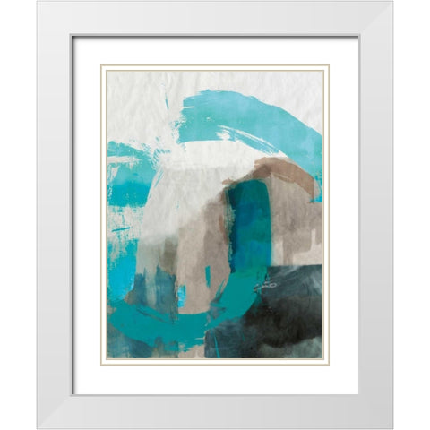 Sun Dune White Modern Wood Framed Art Print with Double Matting by PI Galerie
