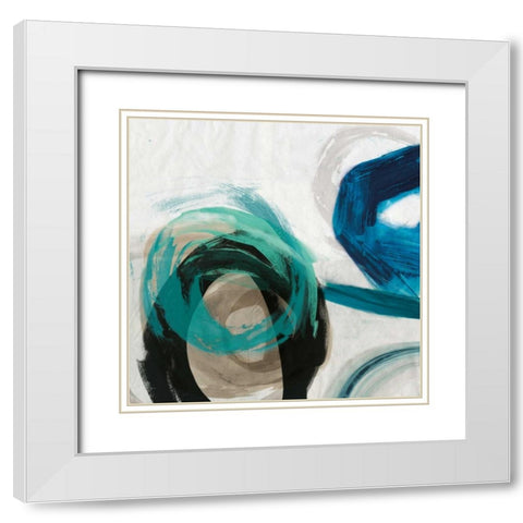 Play I White Modern Wood Framed Art Print with Double Matting by PI Galerie