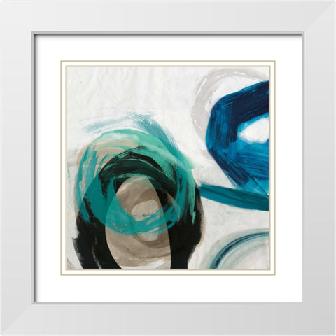 Play I White Modern Wood Framed Art Print with Double Matting by PI Galerie