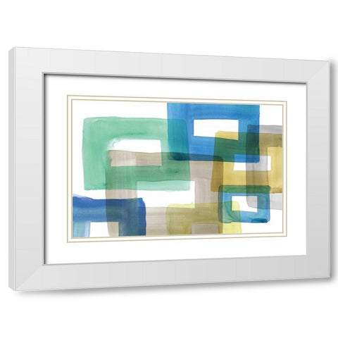 Rodeo II White Modern Wood Framed Art Print with Double Matting by PI Galerie