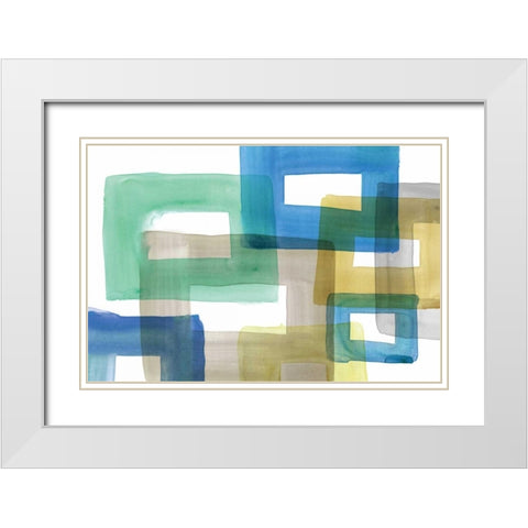 Rodeo II White Modern Wood Framed Art Print with Double Matting by PI Galerie
