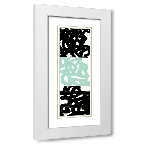 Tender Gesture I White Modern Wood Framed Art Print with Double Matting by PI Galerie