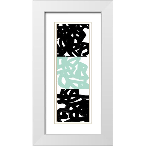 Tender Gesture I White Modern Wood Framed Art Print with Double Matting by PI Galerie