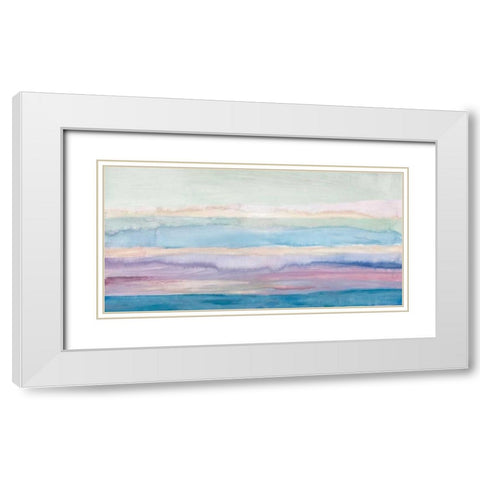 Plunge White Modern Wood Framed Art Print with Double Matting by PI Galerie