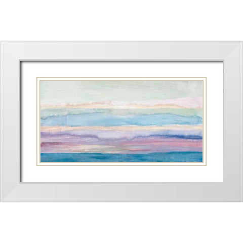 Plunge White Modern Wood Framed Art Print with Double Matting by PI Galerie