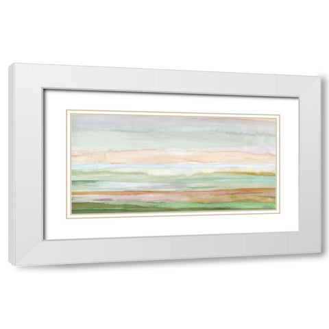 Pursuit White Modern Wood Framed Art Print with Double Matting by PI Galerie