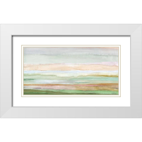 Pursuit White Modern Wood Framed Art Print with Double Matting by PI Galerie