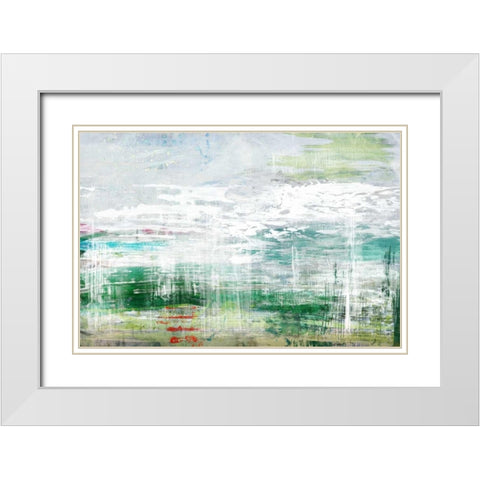 Seance  White Modern Wood Framed Art Print with Double Matting by PI Galerie