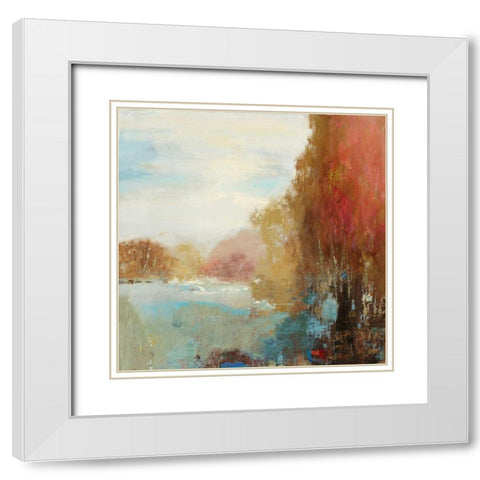 Underfoot White Modern Wood Framed Art Print with Double Matting by PI Galerie