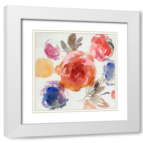 Walking Through I White Modern Wood Framed Art Print with Double Matting by PI Galerie