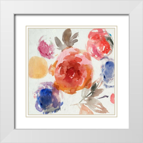 Walking Through I White Modern Wood Framed Art Print with Double Matting by PI Galerie