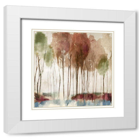 Landscape Dream White Modern Wood Framed Art Print with Double Matting by PI Galerie