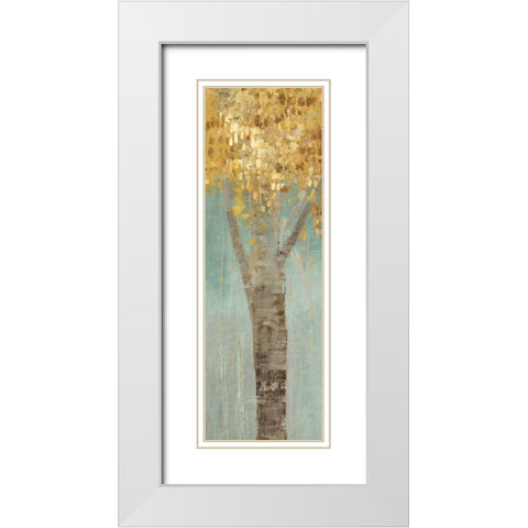 Faintest Breath II White Modern Wood Framed Art Print with Double Matting by PI Galerie
