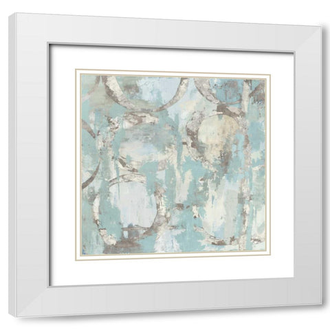 Silver Chance White Modern Wood Framed Art Print with Double Matting by PI Galerie