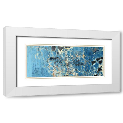 Treading Water II White Modern Wood Framed Art Print with Double Matting by PI Gallery