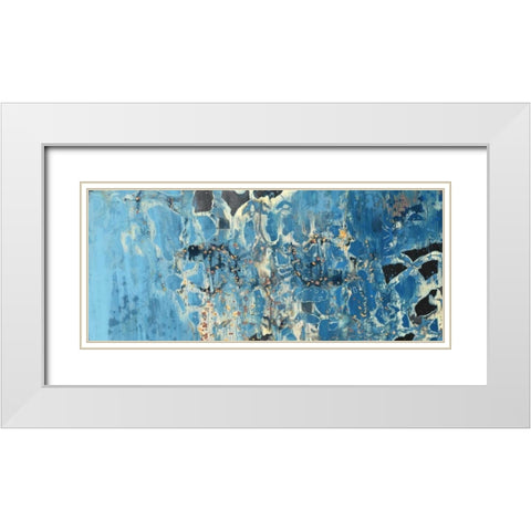 Treading Water II White Modern Wood Framed Art Print with Double Matting by PI Gallery