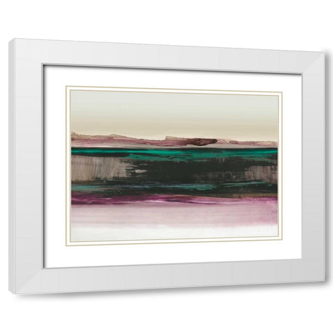 Bella  White Modern Wood Framed Art Print with Double Matting by PI Galerie